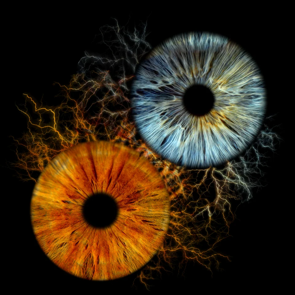 Individuelle Iris-Collage: Electricity